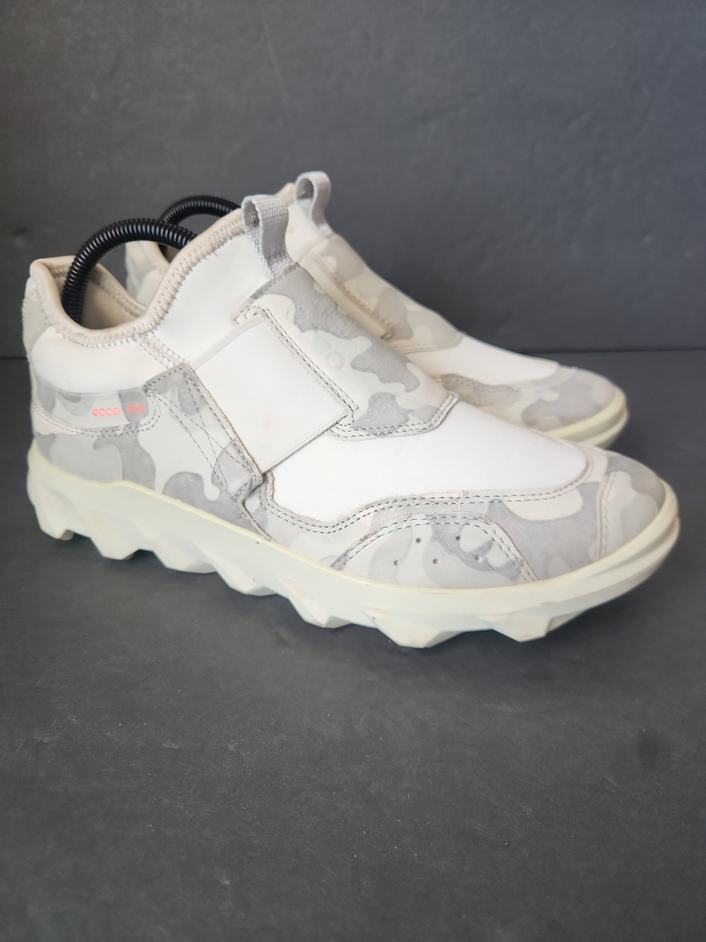 ECCO Sneakers Fluidform Women Size 8-8.5 Camouflage Low Slip On - Picture 6 of 10